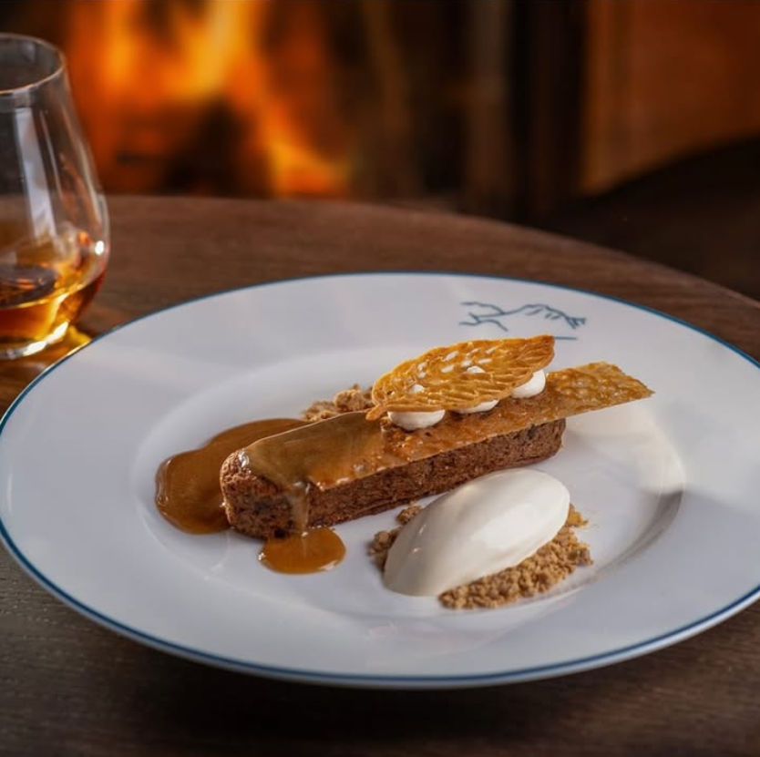 Fireside Caramel pastry creation