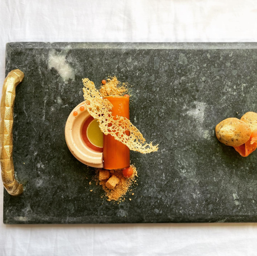 Amber Stone pastry creation