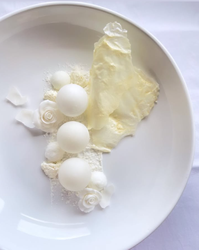 White Rose pastry creation