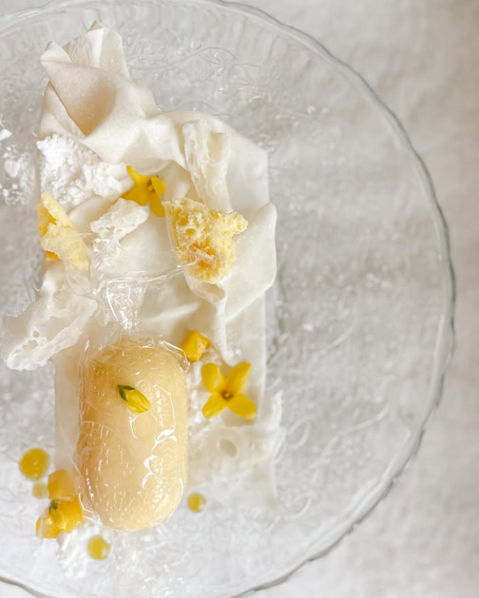 Lemon Glass pastry creation