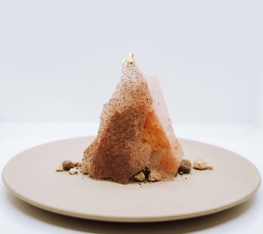 Caramel Veil pastry creation